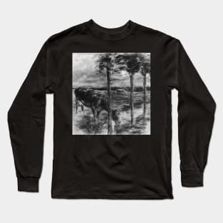 drinking cow - Max Liebermann Long Sleeve T-Shirt